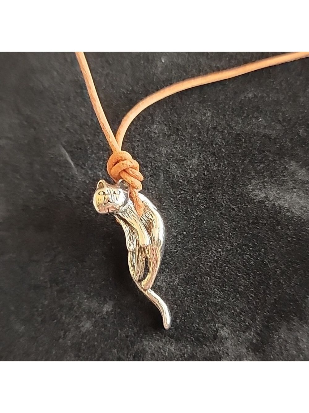 Hanging Cat leather Rope  tie adjustable
